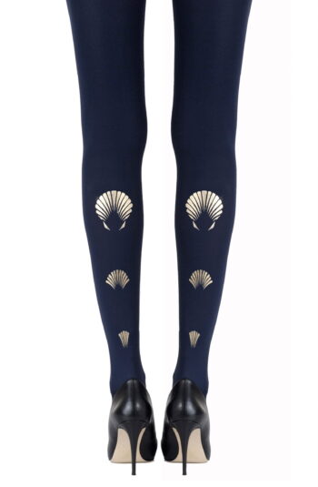 Zohara "What The Shell" Gold Print Tights