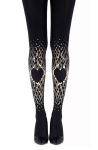 Zohara "Spread The Love" Gold Print Tights