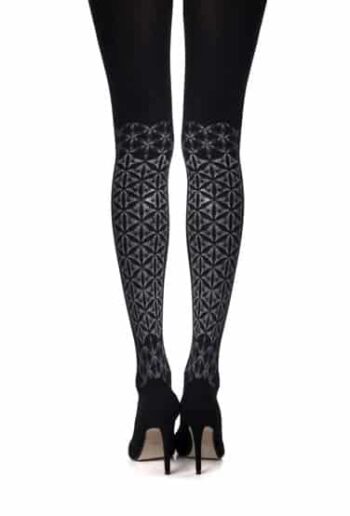 Zohara "Frozen Shapes" Print Tights