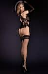 Ballerina 556 Black/Skin Hold Ups