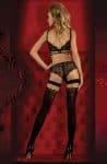 Ballerina 350 Hold Ups Black / Red