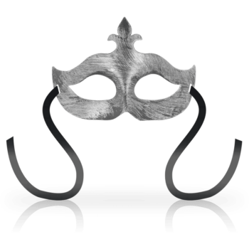 OHMAMA Luxe Flower de Lis Silver Venetian Mask