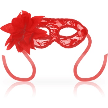 OHMAMA Passion Flower Red Lace Masquerade Mask