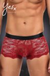 YesX YX976 Men's Boxer Brief Red/Black