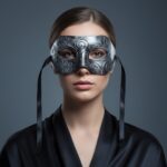 Regal Greek Style Silver Mask